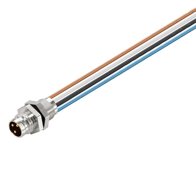 Cabo Com Conector Saie-M8S-4-0.5U-Fp-M8 1078720000 Weidmuller Conexel