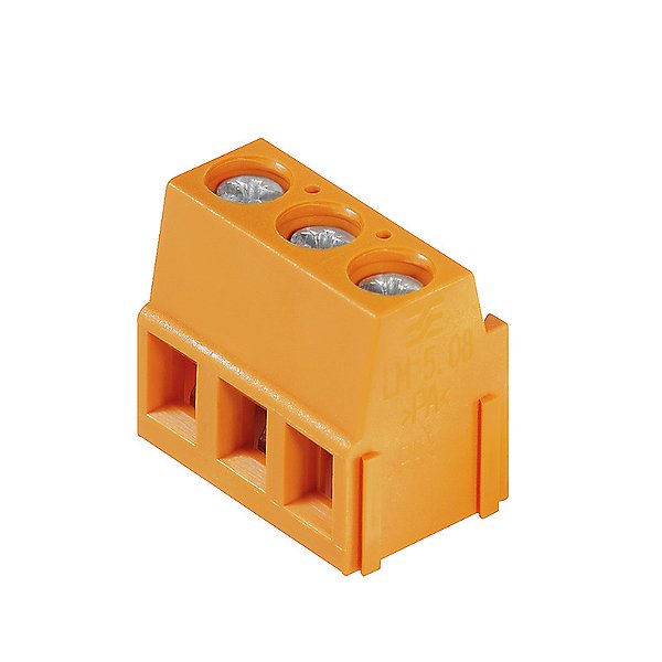 Conector Lm 5.00/ 3/ 90 3.5Mm Laranj 1715320000 Weidmuller Conexel