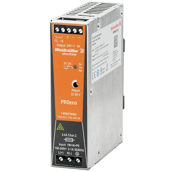 Fonte Chaveada 12V 6A Pro Eco 72W 12V 6A 1469570000 Weidmuller Conexel