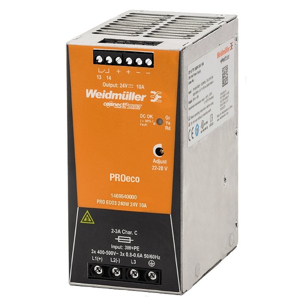 Fonte Chaveada Pro Eco3 240W 24V 10A 1469540000 Weidmuller Conexel