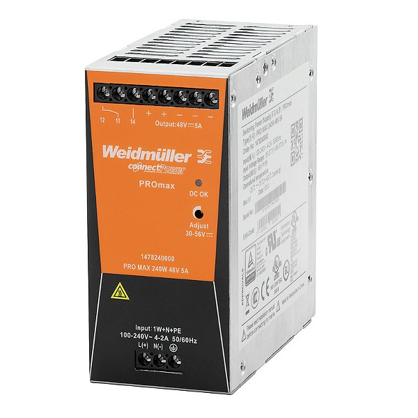 Fonte De Alimentacao Pro Max 240W 24V 10A 1478130000 Weidmuller Conexel