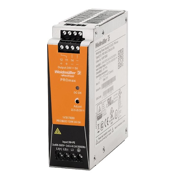 Fonte De Alimentacao Pro Max3 120W 24V 5A 1478170000 Weidmuller Conexel