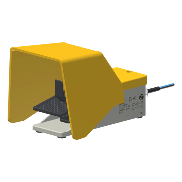 Interruptor De Pedal Industrial Metálico 1 Interruptor 1Na+1Nf Grau De Proteção Ip67 C/ Proteção C/ Prensa-Cabo Plástico SF7CZ2 Kap