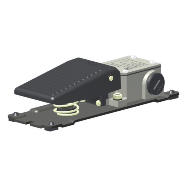 Interruptor De Pedal Industrial Metálico Compacto 1 Microrutor 1Na+1Nf SK1 Kap