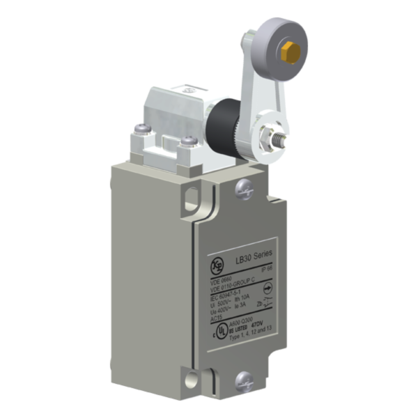 Interruptor De Posição Metálico, Corpo En 50041, Entrada De Cabos Pg 13,5, 1Na+1Nf, Cabeçote Angular - Acionamento Selet LB30YD1 Kap