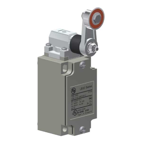 Interruptor De Posição Metálico, Corpo En 50041, Entrada De Cabos Pg 13,5, 1Na+1Nf, Cabeçote Angular - Acionamento Selet LB30YD2 Kap