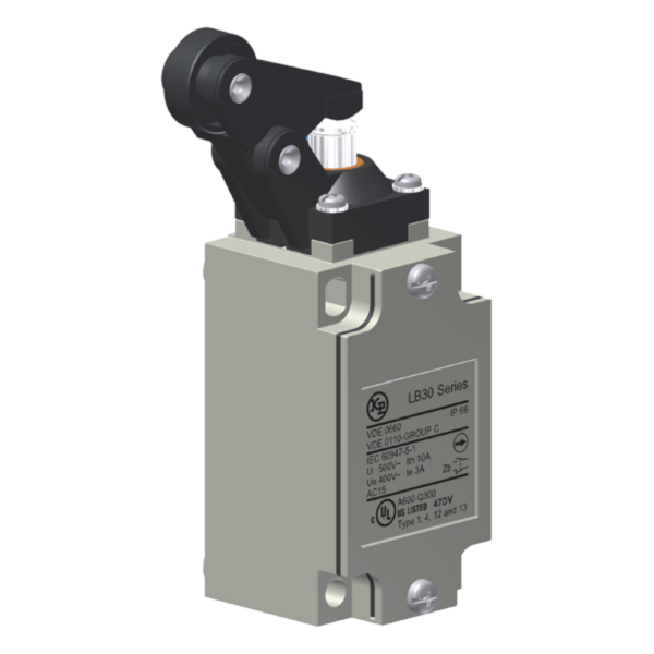 Interruptor De Posição Metálico, Corpo En 50041, Entrada De Cabos Pg 13,5, 1Na+1Nf, Cabeçote Linear, Alavanca Lateral Co LB30V Kap