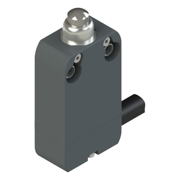 Interruptor De Posição Miniatura Selado Modular Plástico 1Na+1Nf Cabo 2M A Direita C/ Cabeçote Pistão LC1B Kap