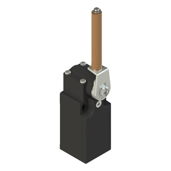 Interruptor De Posição Plástico En50047 1Na+1Nf Entrada De Cabos Pg13,5 C/ Cabeçote Angular Alavanca Haste De Porcelana LE20G Kap
