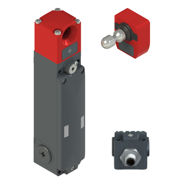 Interruptor De Segurança Metálico Rfid C/ Solenóide 24Vcc, 2 Entradas Is 2 Saidas De Segurança Os 1 Saída Sinaliz., C/Le NG2D1D321AF001 Kap