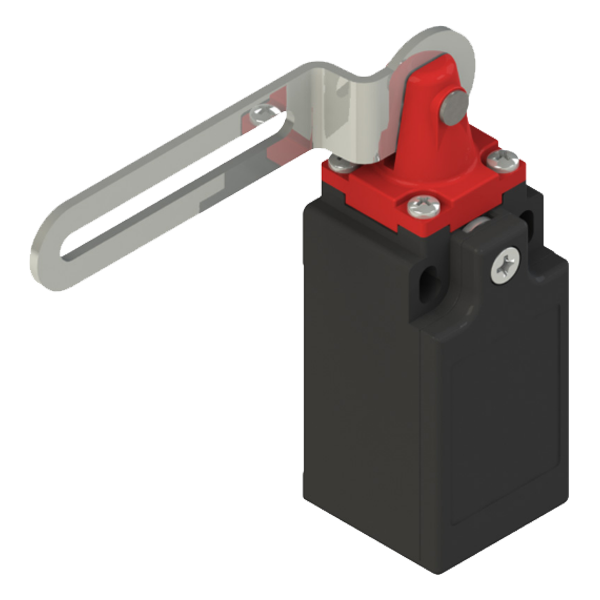 Interruptor De Segurança Plástico En50047 1Na+1Nf Ação Lenta Entrada De Cabos Pg13,5 C/ Alavanca Esquerda P/ Porta LE20SL3 Kap