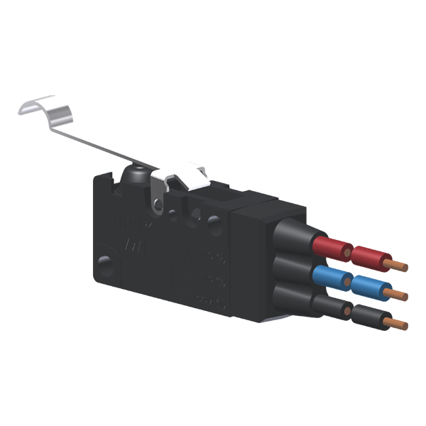 Micror. Miniat. Proteg. 6A Cont. Na+Nf Alav. Rígida C/ Roldana Simulada Alta Próxima Ao Botão, 3 Cabos De Ligação 18 Awg MVP6D2W Kap