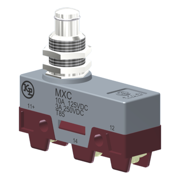Microrutor Básico Corrente Contínua Contato Na+Nf Atuador Botão P/ Painel C/ Grande Percurso Suplementar Terminal Parafu MXC Kap