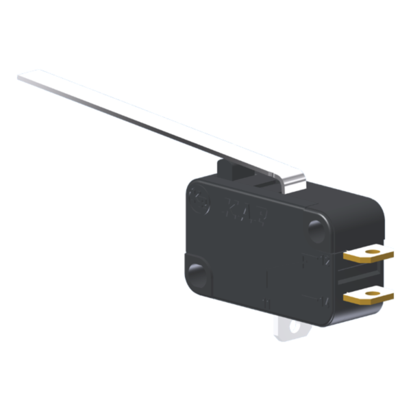 Microrutor Miniatura 10A, 1Na+1Nf, Alavanca Longa, Terminal Solda MV5G5IC1 Kap