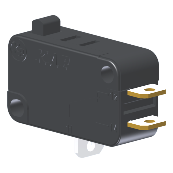 Microrutor Miniatura 10A, 1Na+1Nf, Pino, Terminal Solda MV5AIC1 Kap