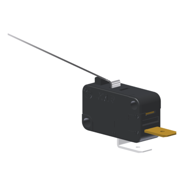Microrutor Miniatura 10A, 1Na, Alavanca Longa, Terminal Faston 4,8X0,5Mm MV5G6DA1 Kap