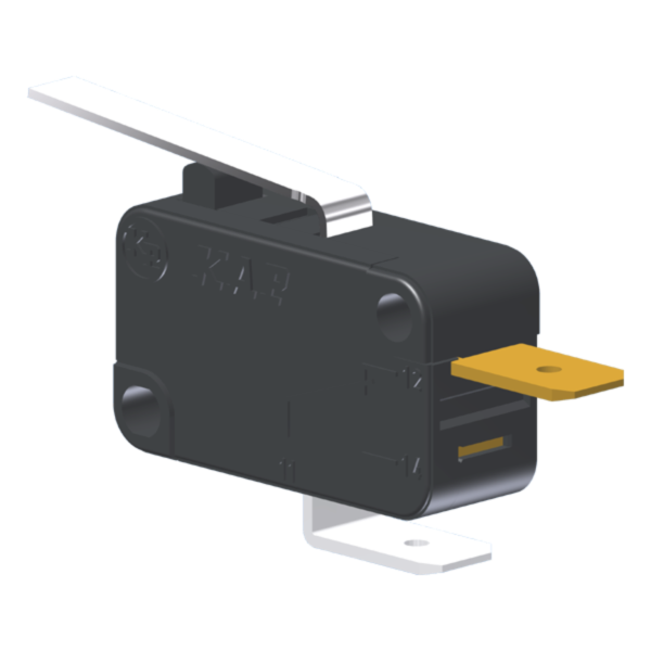 Microrutor Miniatura 10A, 1Nf, Alavanca, Terminal Faston 6,3X0,8Mm MV5G3EA1 Kap