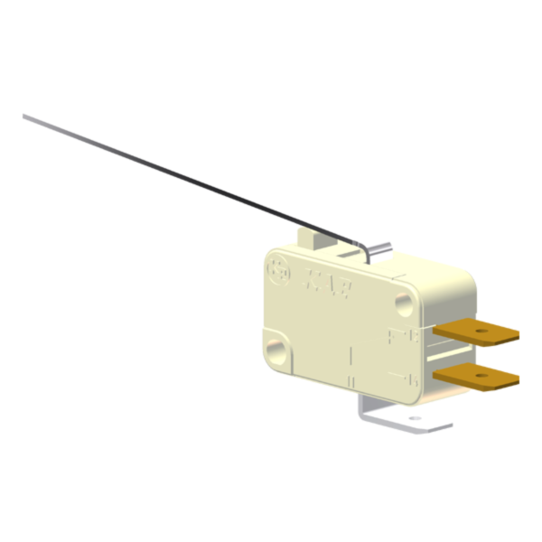 Microrutor Miniatura 15A, 1Na+1Nf, Alavanca Extra Longa, Terminal Faston 6,3X0,8Mm MV71G7FA1 Kap