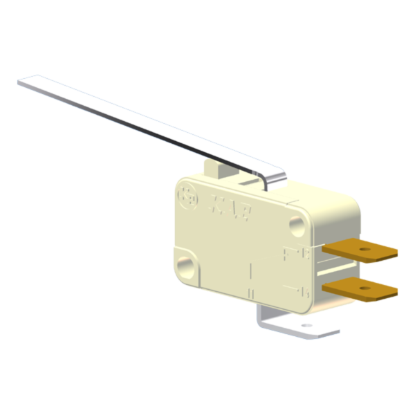 Microrutor Miniatura 15A, 1Na+1Nf, Alavanca Longa, Terminal Faston 6,3X0,8Mm MV71G5FA1 Kap