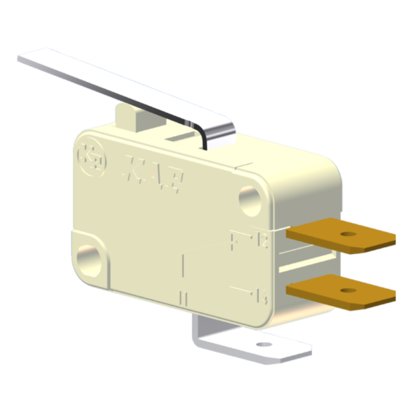Microrutor Miniatura 15A, 1Na+1Nf, Alavanca, Terminal Faston 6,3X0,8Mm MV71G3FA1 Kap