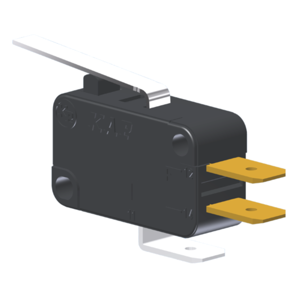 Microrutor Miniatura 15A, 1Na+1Nf, Alavanca, Terminal Faston 6,3X0,8Mm MV7G3FA1 Kap