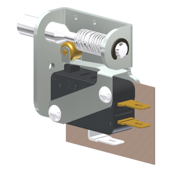Microrutor Miniatura 15A, 1Na+1Nf, Botão Para Portas, Terminal Faston 4,8X0,5Mm MV7ZCA1 Kap