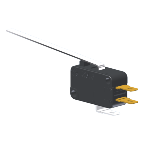 Microrutor Miniatura 5A, 1Na+1Nf, Alavanca Extra Longa, Terminal Faston 4,8X0,5Mm MV3G7CA1 Kap