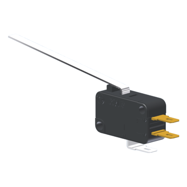 Microrutor Miniatura 5A, 1Na+1Nf, Alavanca Extra Longa, Terminal Faston 4,8X0,5Mm MV3G8CA1 Kap