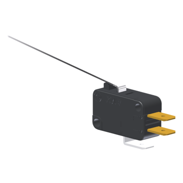 Microrutor Miniatura 5A, 1Na+1Nf, Alavanca Extra Longa, Terminal Faston 6,3X0,8Mm MV3G8FA1 Kap