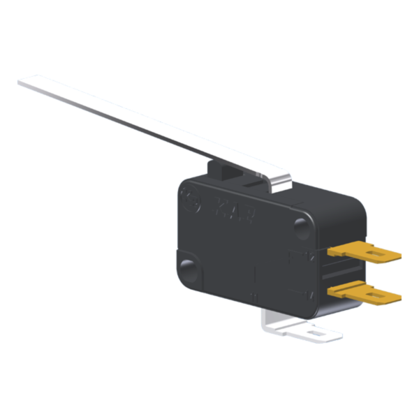 Microrutor Miniatura 5A, 1Na+1Nf, Alavanca Longa, Terminal Faston 4,8X0,5Mm MV3G5CA1 Kap
