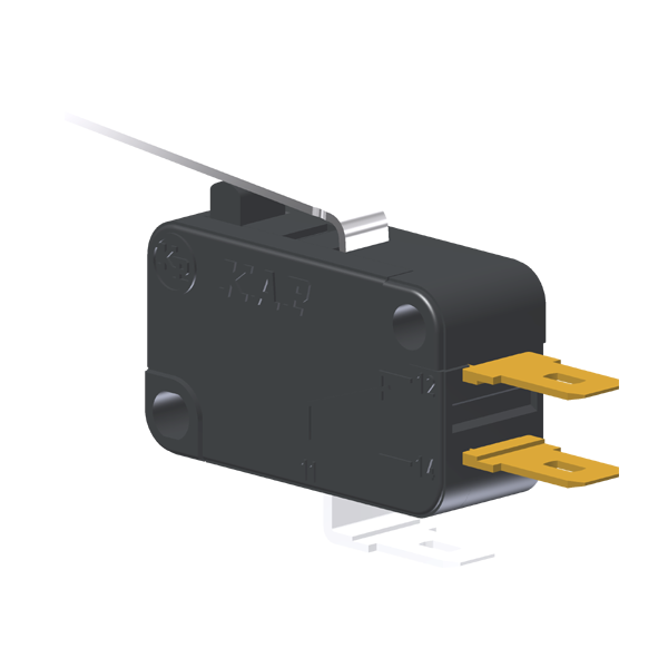 Microrutor Miniatura 5A, 1Na+1Nf, Alavanca, Terminal Faston 4,8X0,5Mm MV3G3CA1 Kap