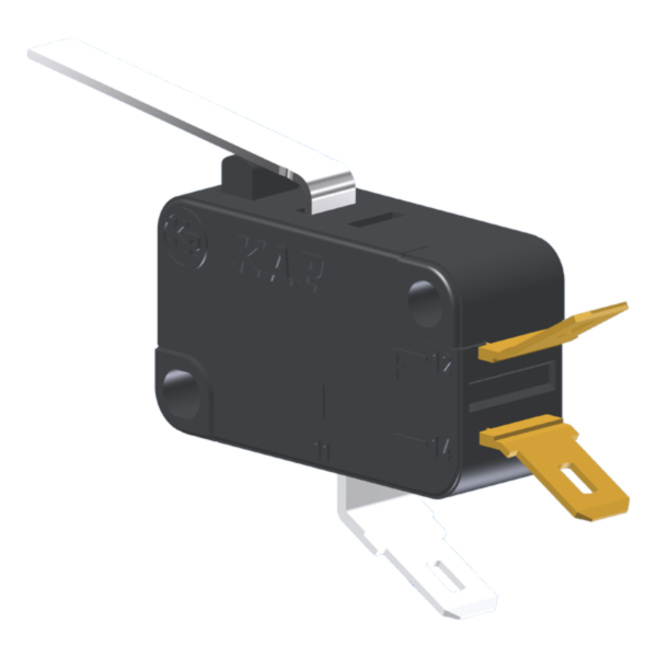 Microrutor Miniatura 5A, 1Na+1Nf, Alavanca, Terminal Faston 4,8X0,5Mm MV5G4CB1 Kap