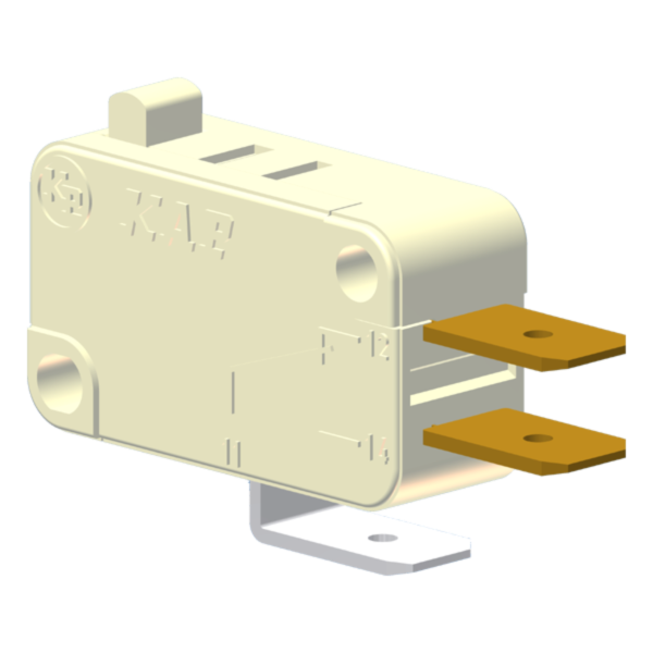 Microrutor Miniatura 5A, 1Na+1Nf, Pino, Terminal Faston 6,3X0,8Mm MV31AFA1 Kap
