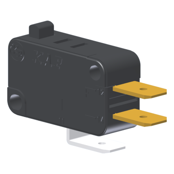 Microrutor Miniatura 5A, 1Na+1Nf, Pino, Terminal Faston 6,3X0,8Mm MV3AFA1 Kap