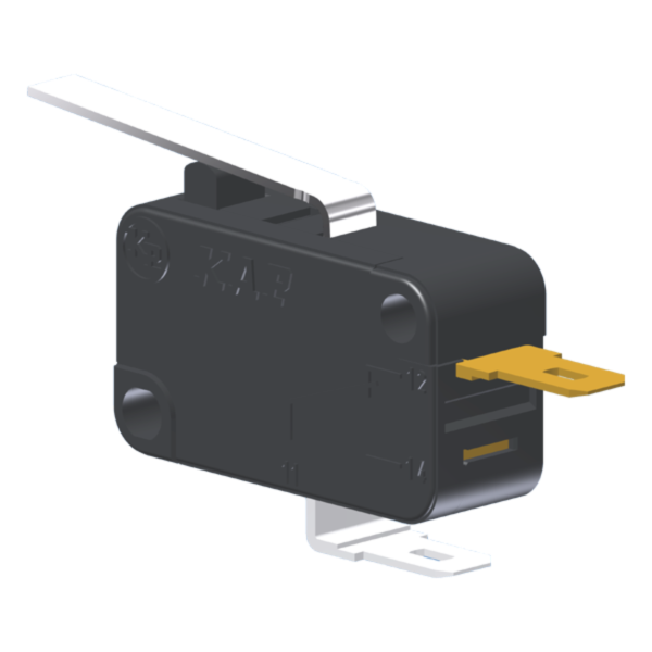 Microrutor Miniatura 5A, 1Nf, Alavanca, Terminal Faston 4,8X0,5Mm MV3G3BA1 Kap
