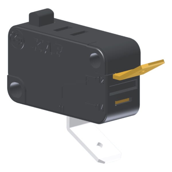 Microrutor Miniatura 5A, 1Nf, Pino, Terminal Faston 6,3X0,8Mm MV3AEB1 Kap