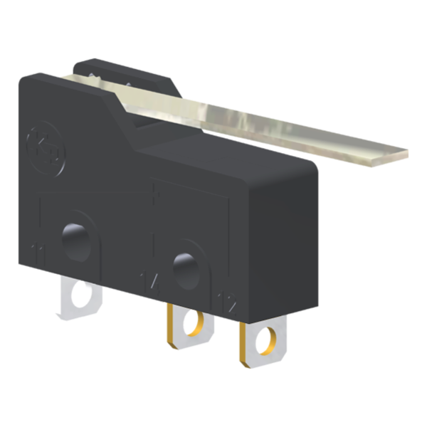 Microrutor Subminiatura 5A, 1Na+1Nf, Alavanca Rígida, Terminal Solda MM2G3ES Kap