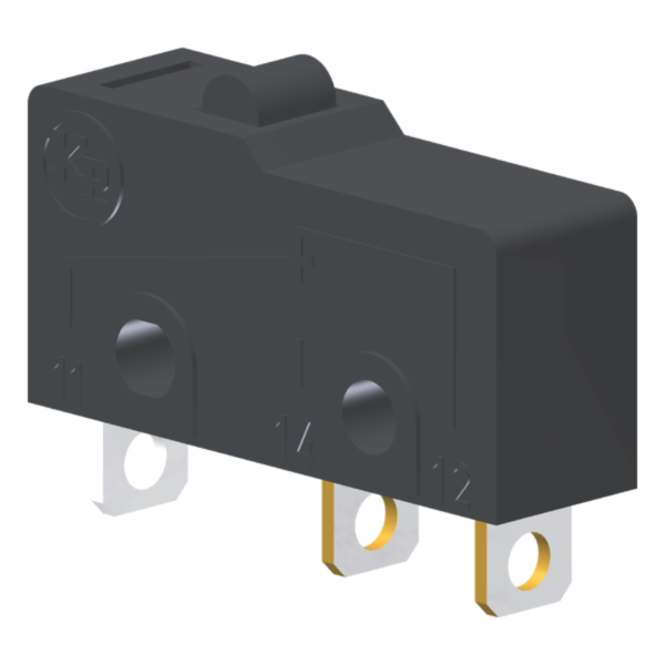 Microrutor Subminiatura 5A, 1Na+1Nf, Pino, Terminal Solda MM2ANS Kap