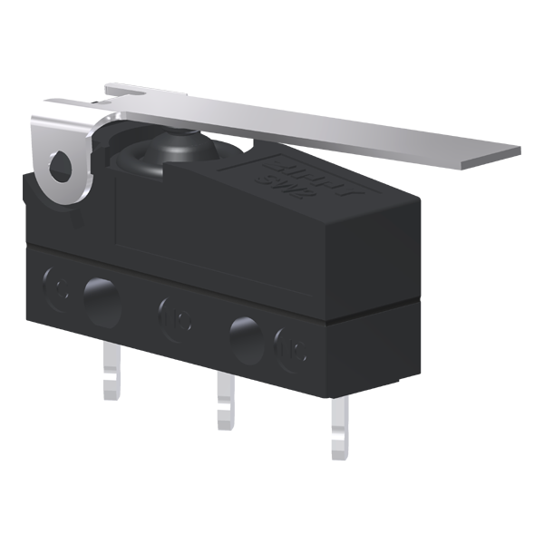 Microrutor Subminiatura Protegido 10A Contato Na+Nf Alavanca Flexível Terminal Circuito Impresso MMP1E3NI Kap