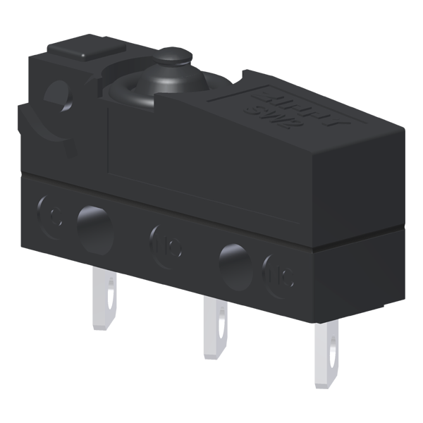 Microrutor Subminiatura Protegido 10A Contato Na+Nf Atuador Pino Terminal Solda MMP1ANS Kap