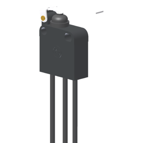 Microrutor Subminiatura Protegido, 1Na+1Nf, Alavanca, Terminal Cabo 0,75Mm2 X 1M MPGN Kap