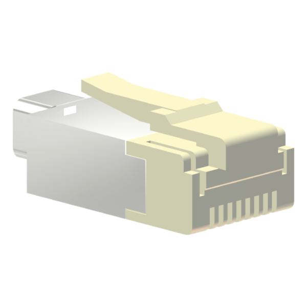 Conector Modular Macho Rj45 C/ 4 Contatos P/ Transmissão De Dados CX4JM Kap