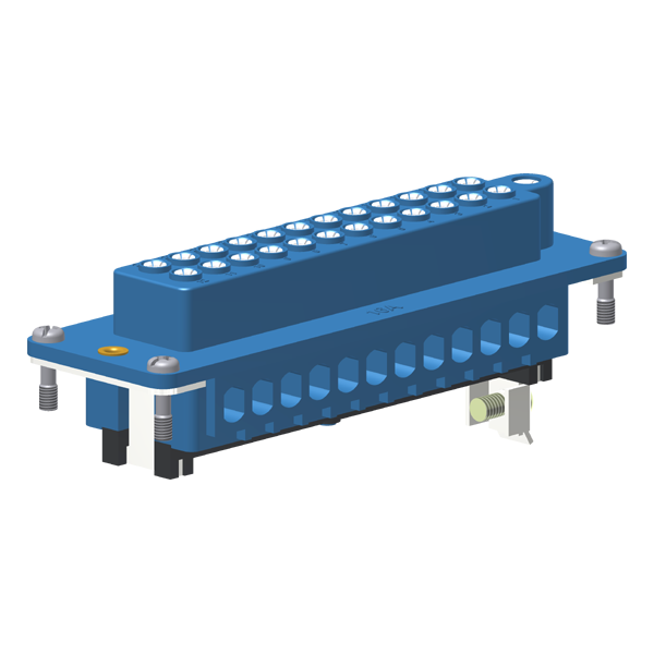 Contato Fêmea 24 Polos 16A + Pino Terra Terminal Parafuso PB24F Kap