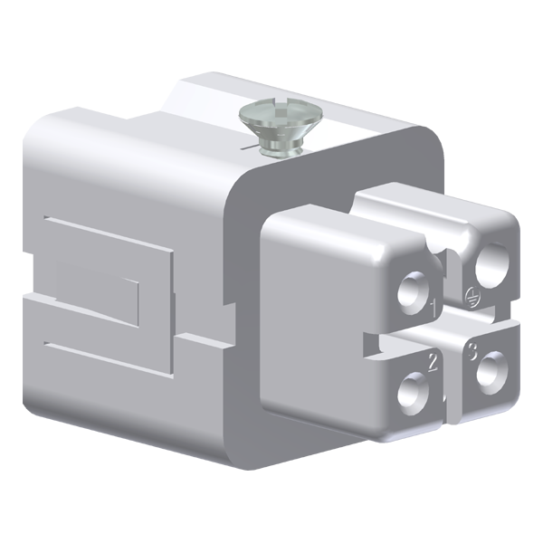 Contato Fêmea 3 Polos 10A + Pino Terminal Mola PD03SF Kap