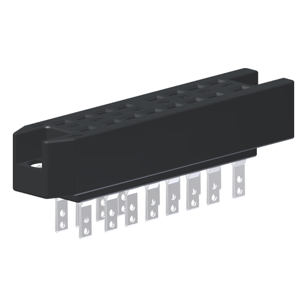 Contato Fêmea Din 41622 16 Polos Terminal Solda Prateado Furos De Fixação Ø3,5 PC16F Kap