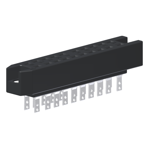 Contato Fêmea Din 41622 20 Polos Terminal Solda Prateado Furos De Fixação Ø3,5 PC20F Kap