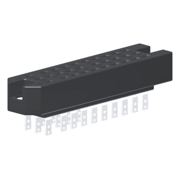Contato Fêmea Din 41622 30 Polos Terminal Solda Prateado Furos De Fixação Ø3,5 PC30F Kap