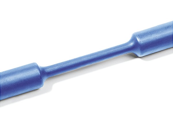 Tubo Termocontrátil 2:1 Sem Adesivo Poliolefina Reticulada Azul Tcn20-19,1/9,5-Po-X-Bu Hellermann