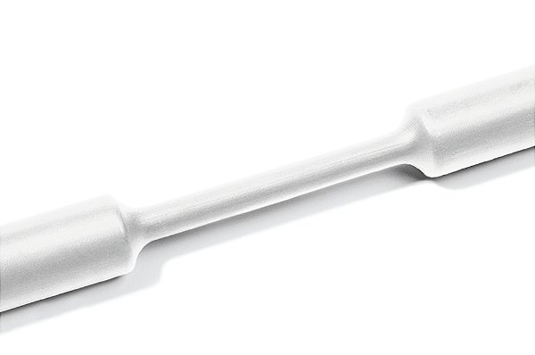 Tubo Termocontrátil 2:1 Sem Adesivo Poliolefina Reticulada Branco Tcn20-6,4/3,2-Po-X-Wh Hellermann