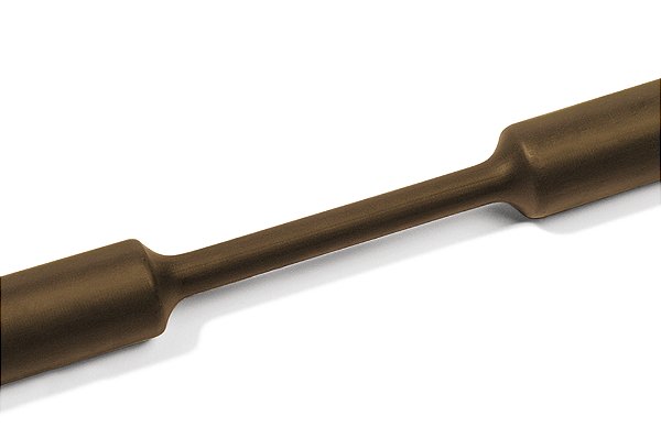 Tubo Termocontrátil 2:1 Sem Adesivo Poliolefina Reticulada Marrom Tcn20-2,4/1,2-Po-X-Bn Hellermann